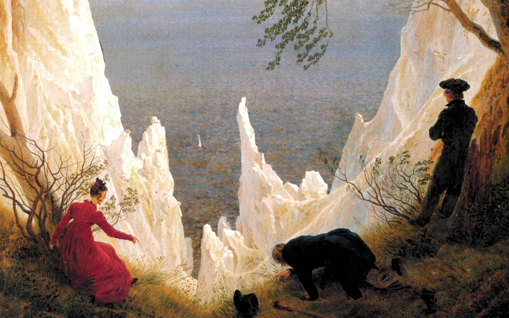 Caspar David Friedrich's Chalk Cliffs on Rügen.