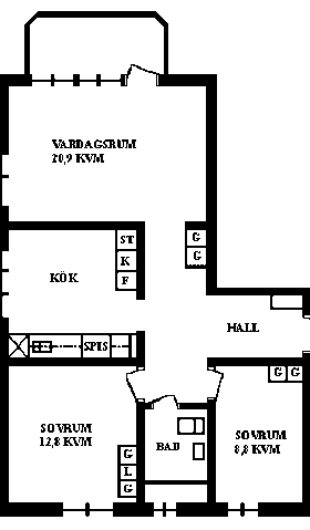 PlanlösningSvedbergsgatan 10 B
