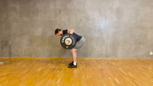 Fysövning: Skivstångsrodd