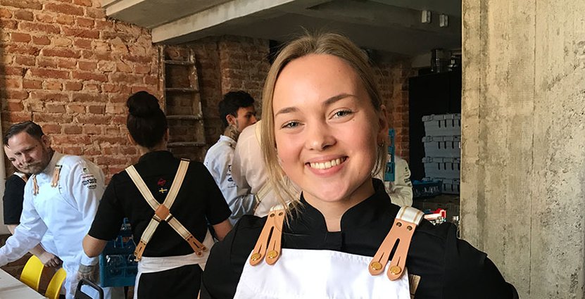 Matilda Pylkkö har gått med Kocklandslaget sedan i april<br />
 och är därmed sedan länge varm i kläderna. Foto: Besöksliv