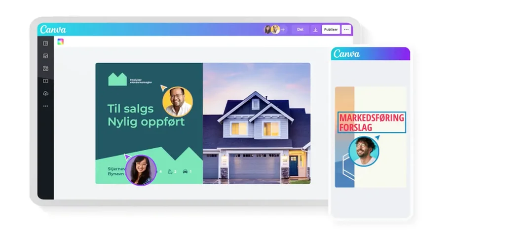 Skjermdump fra Canva