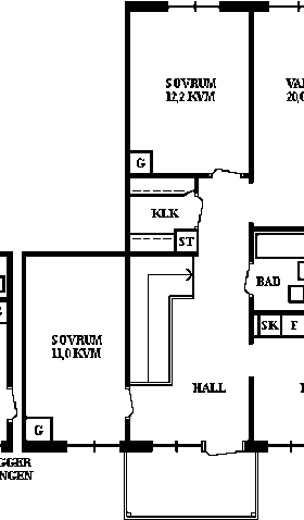 PlanlösningYstarvägen 51 C