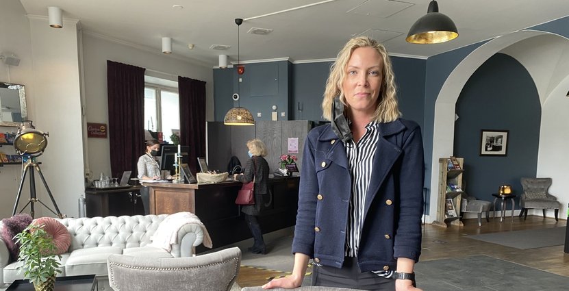Helena von Porat, vd på Hotel Bolinder Munktell. FOTO: Maud Lindholm