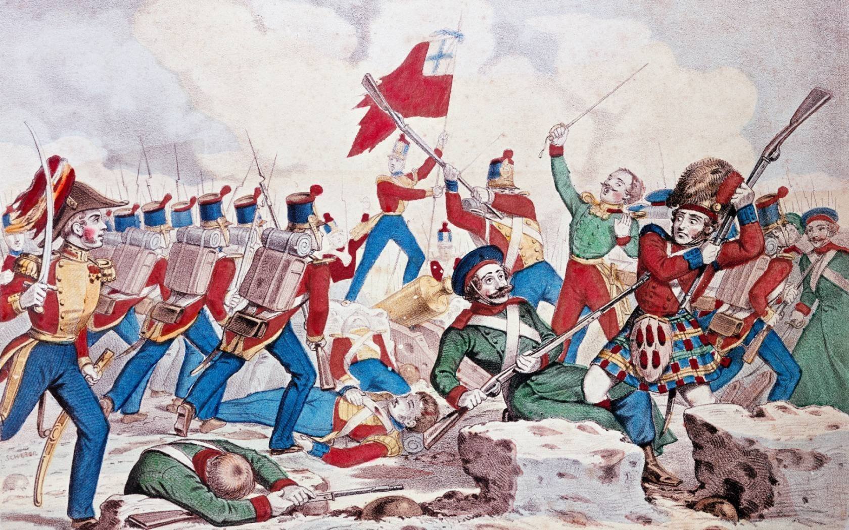 Illustration of the Siege of Sevastopol, 1854-55.