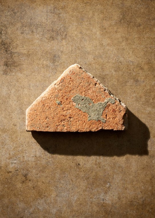 En bit av en golvplatta är det enda minne Dona Rajs har av sitt barndomshem, som hon aldrig återvände till efter kriget. Den hämtade hon när hon skrev på sin första bok. 