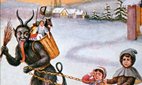 Postcard featuring Krampus from early 20th century Germany.