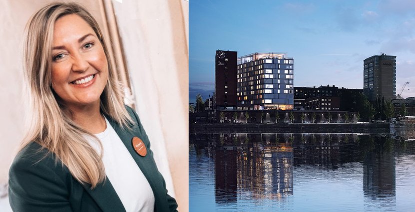 Viktoria Andersson, hotelldirektör för nyetableringen Clarion Hotel Umeå. 