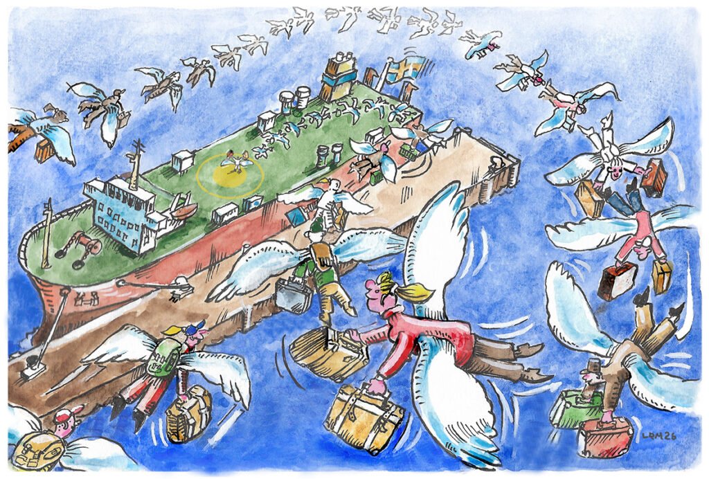 Sommarfåglar. Illustration: Lars R Melander