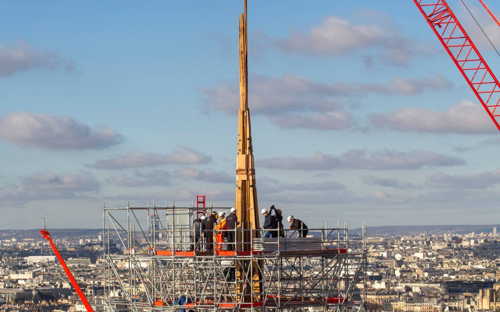 The restoration of Notre Dame continues.