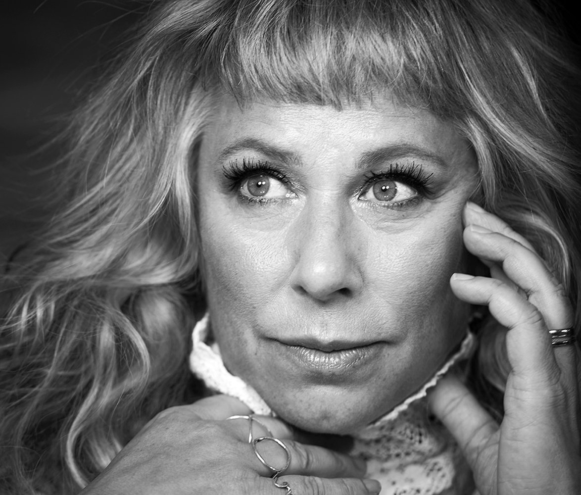 Porträtt av Stina Wollter.