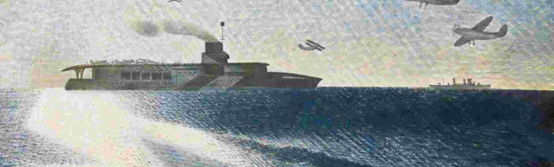 HMS Glorious in the Arctic, 1940 by Eric Ravilious.