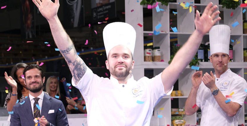 Vinnare Årets Kock 2018, Daniel Lundqvist.  Foto: Pressbild