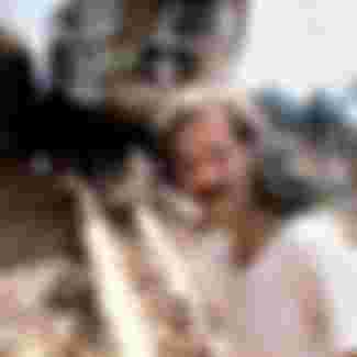 Werner Herzog on the set of Fitzcarraldo, 1982