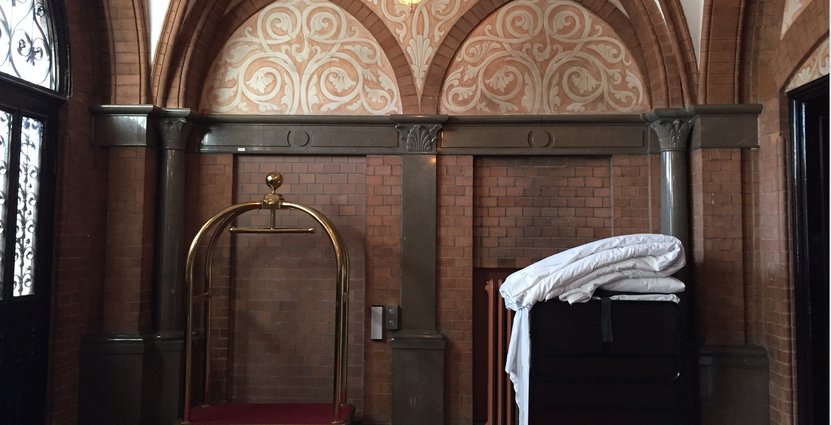Bagagevagnen är en favorit. Den hittade hotellet via en annons i Besöksliv.  
