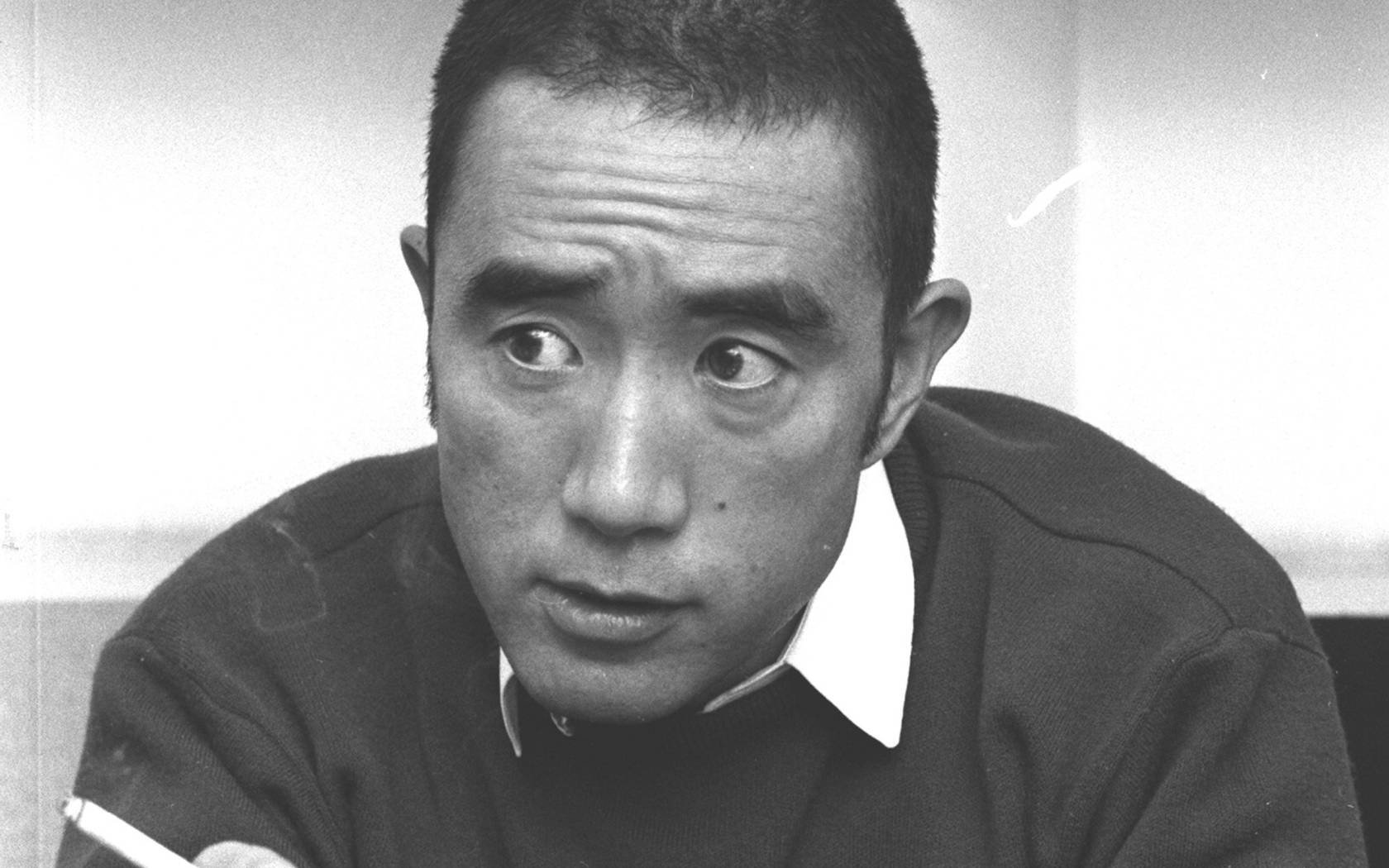 The Japanese writer Yukio Mishima (1925-70).