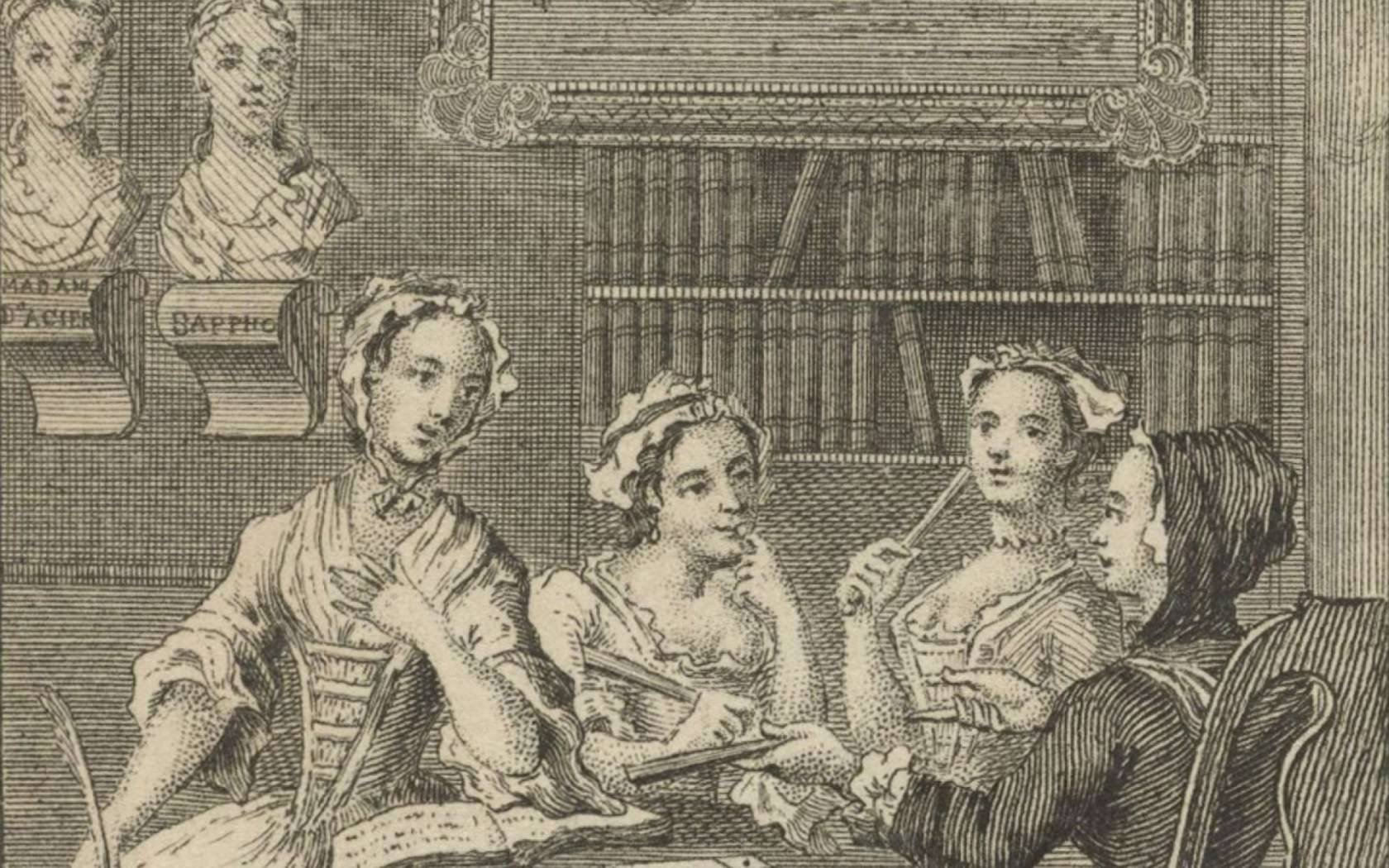 Frontispiece for the Female Spectator, 1746.