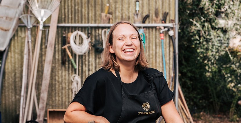 Theres Anderssons mål som kock är att vinna Årets Kock. Foto: Petter Bäcklund