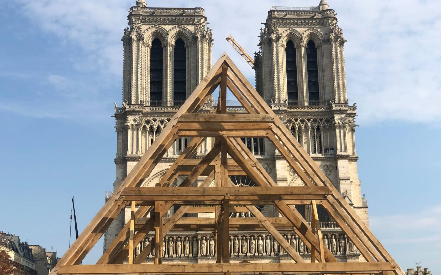 The restoration of Notre-Dame cathedral.