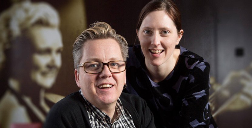Stolta hotellägare. Putte och Jennie Svensson Sahlin. 