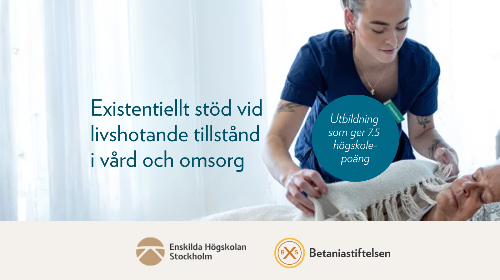 Existentiellt stöd vid livshotande tillstånd i vård och omsorg 7.5 hp