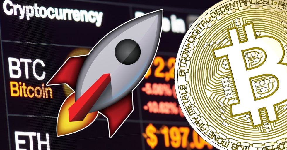 Efter stillastående marknader – bitcoin rusar 1 500 dollar på två timmar.