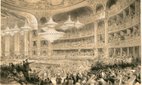 A. Provost's 'Ball at the Opera de la rue Le Peletier in Paris around 1850'.