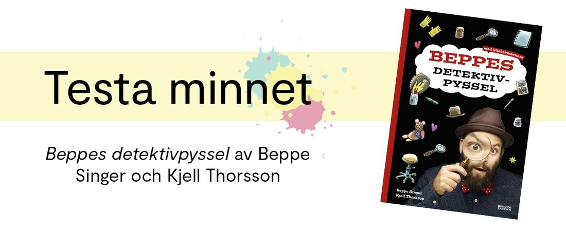 Bokiños pyssel: Beppes detektivpyssel