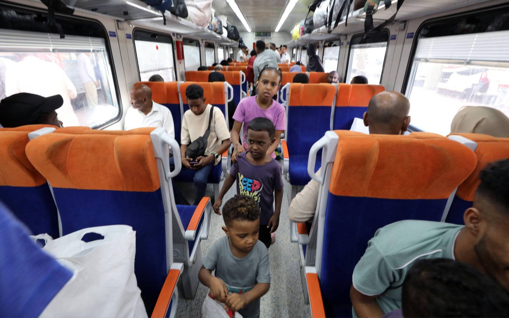 Sudanese refugees return to Sudan from Egypt in the summer of 2025.