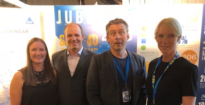 Lena och Gustav Eriksson, Kläppen Ski Resort. Lars Rundblom, Slao och Saila Quicklund, riksdagsledamot. 