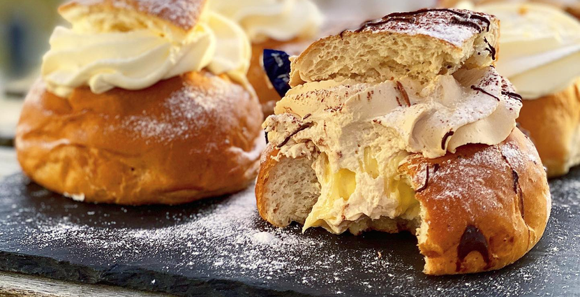 Dumlesemlan, årets nyhet på Landhs Konditori i småländska Mullsjö. Foto: Emma Kristensson