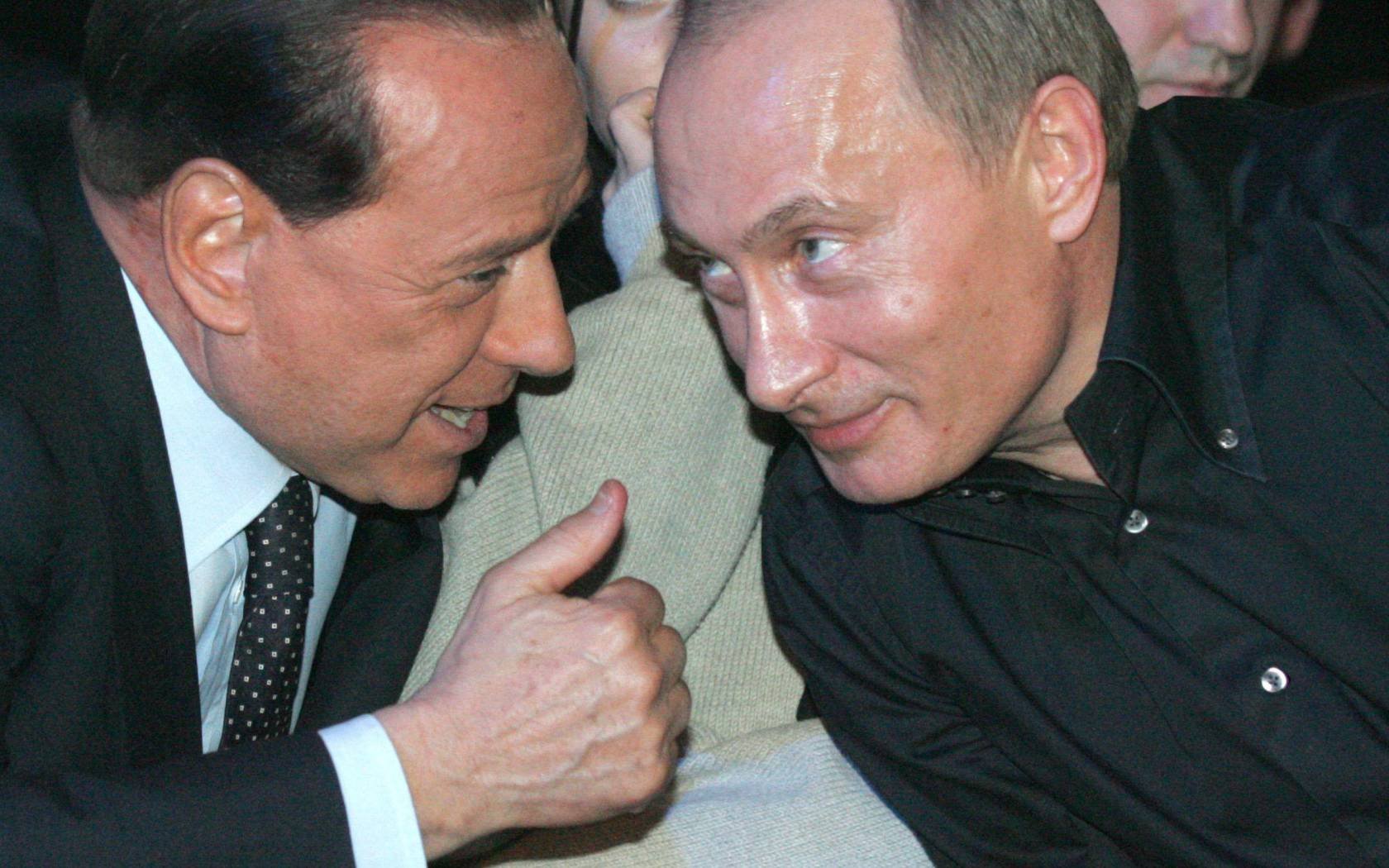 Putin and Berlusconi