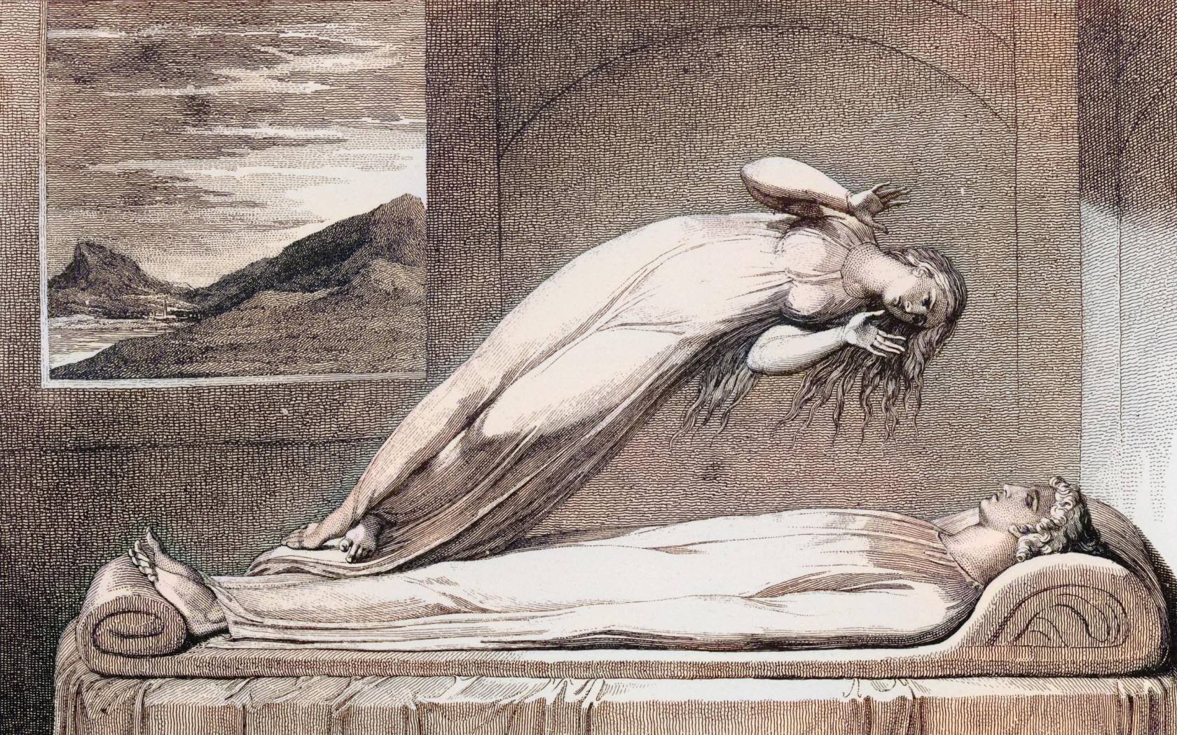 The soul leaving the body, 1808. Credit: Chroma Collection / Alamy Stock Photo.