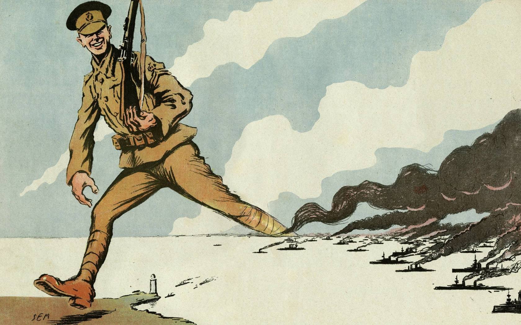 war cartoon