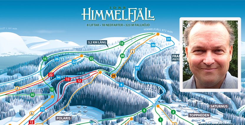 När utbyggnaden är klar ska det finnas 50 nedfarter och 30 liftar i Idre Himmelsfjäll. Foto: Idre Himmelsfjäll