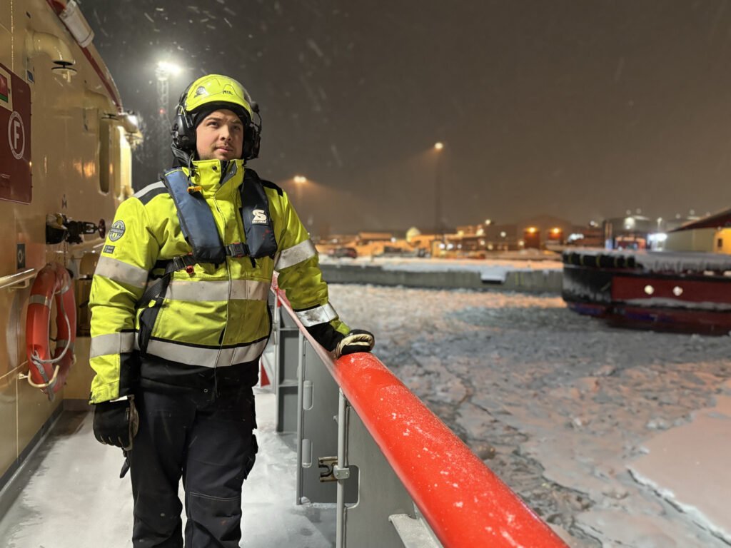 Luleå bogserbåt Luleå hamn is vinter Vilja
