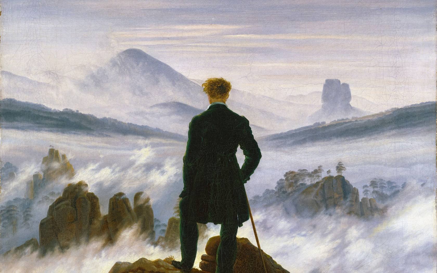 Caspar David Friedrich's 'Wanderer above the Sea of Fog'.