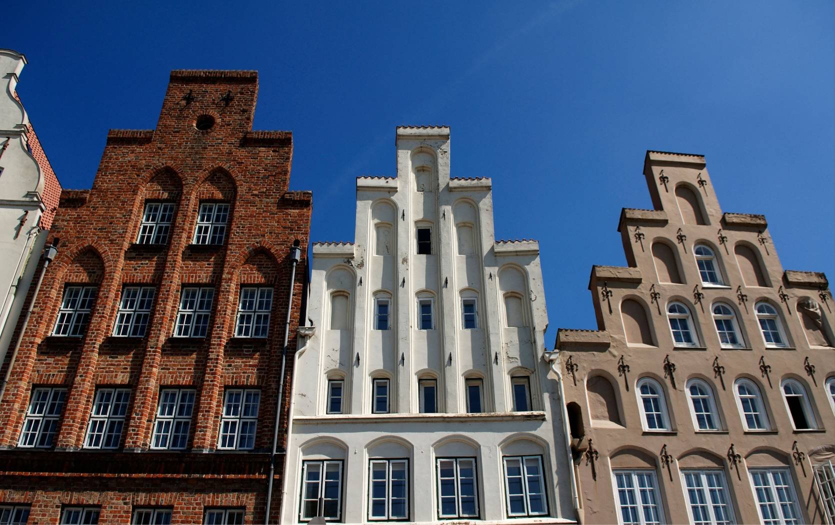 Gabled houses in Lubeck, Germany.