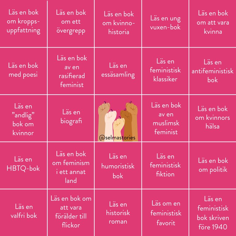 SelmaStories stora feministiska läsutmaning