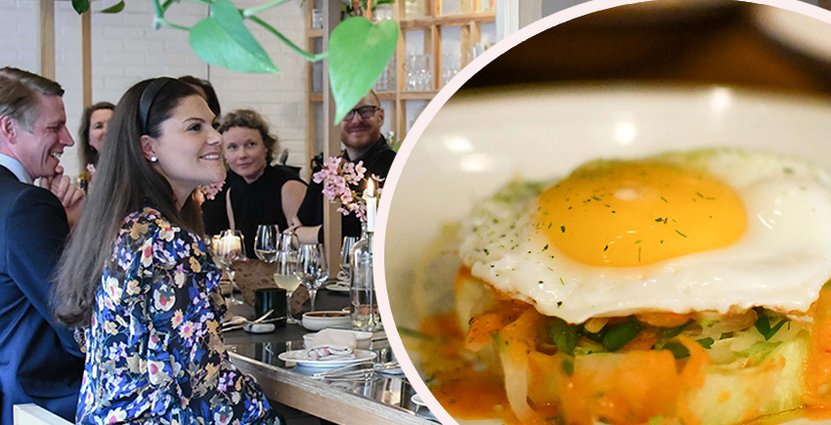 Nöjda middagsgäster. Kronprinsessan Victoria var en av de första gästerna att besöka Paul Svenssons nya popup-krog med mat på svinn-råvaror.  Foto: Lorenzo Guida. 