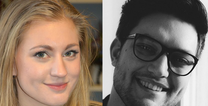 Fler finalister: Ida Berzén och Sebastian Seeman (Ej med på bild är sjätte finalisten Magnus Santesson). 