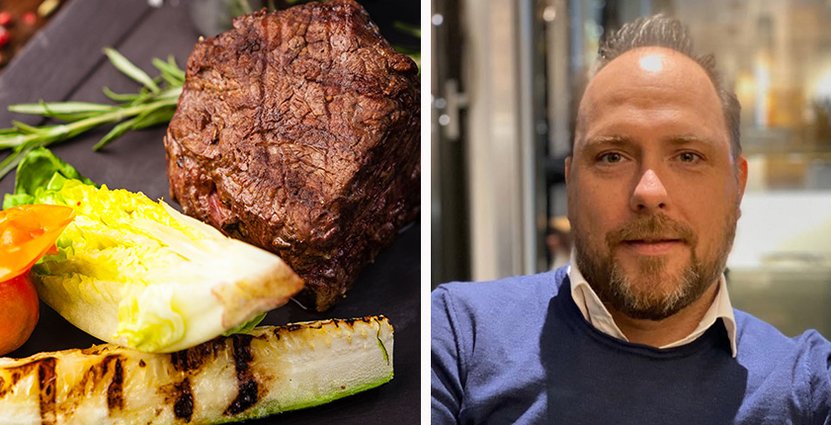 Nordrests vd Michael Bühring inför klimatberäknade måltider på alla företagets restauranger. Foto:Colorbox/privat