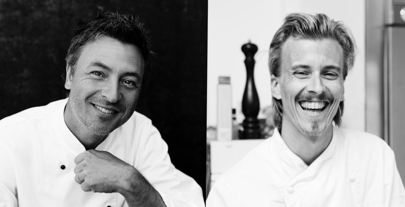 Tareq Taylor och Paul Svensson öppnar krog och mathandel i Sundbyberg. Foto: Peter Carlsson, Jakob Fridholm