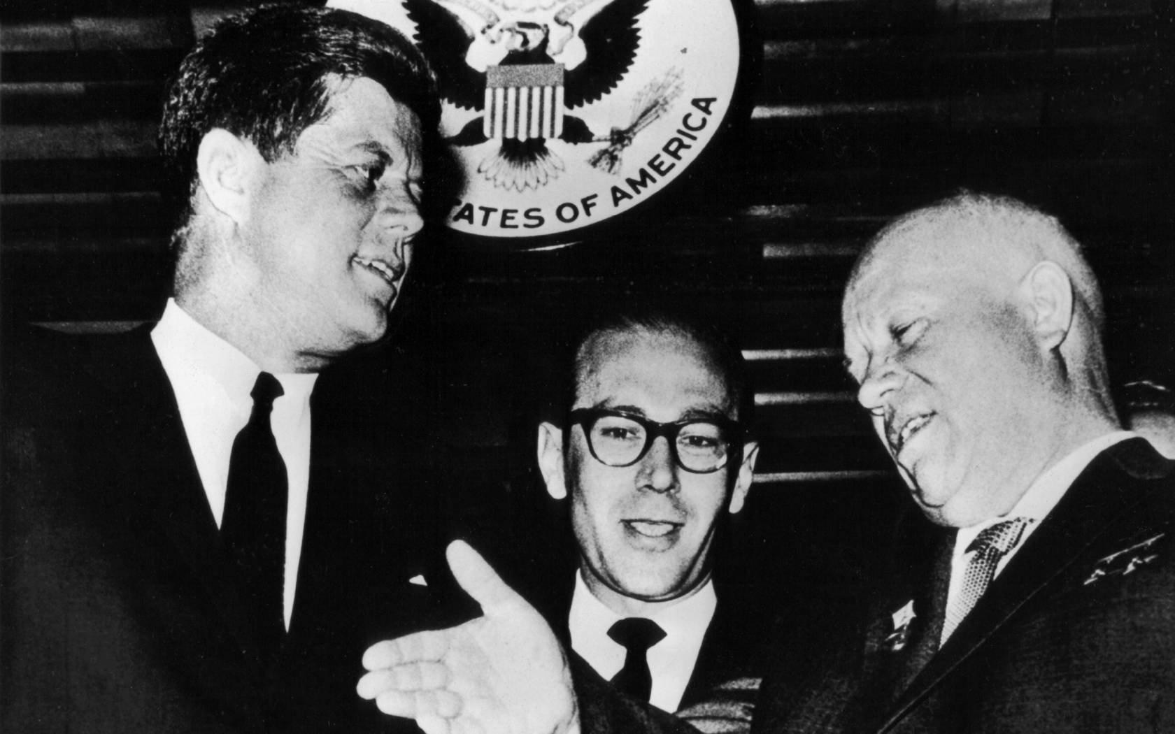 Khrushchev and Kennedy in Vienna, 1961.