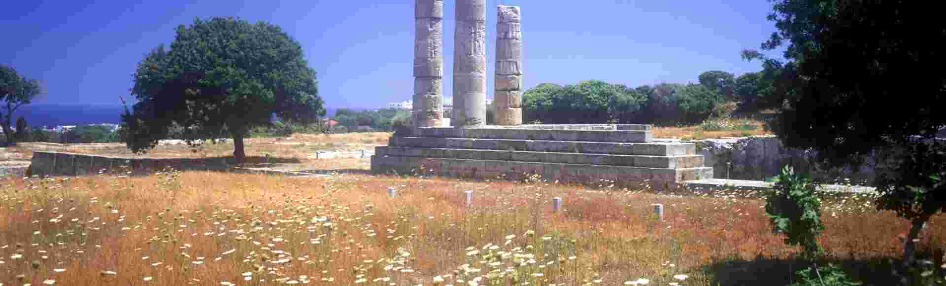 The temple of Apollo at Rhodes.