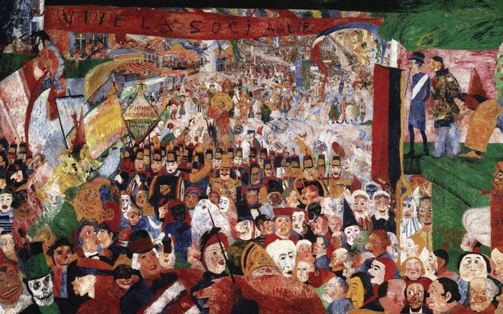 James Ensor's 'Christ's Entry into Brussels', 1889.