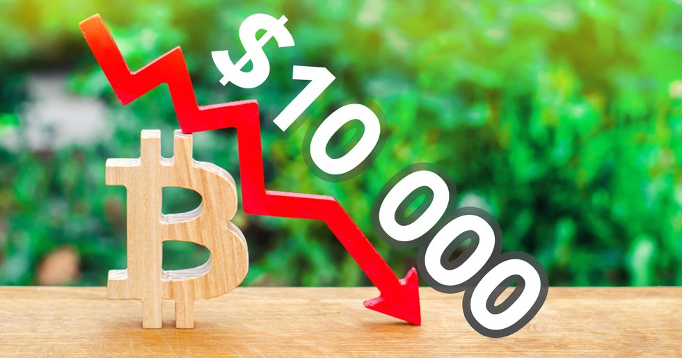 Bitcoin price drops bellow $10 000 as the cryptocurrency lose 6,5 of its value in 24 hours