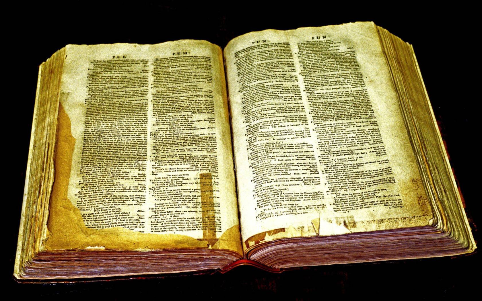 Samuel Johnson's Dictionary at Gough Square, London.