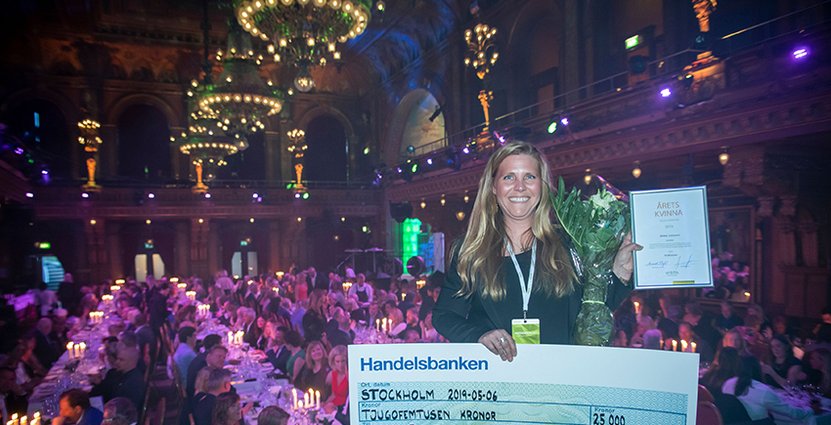 Sibyllas Anna Jonsson tilldelades utmärkelsen Årets Kvinna i Besöksnäringen. 