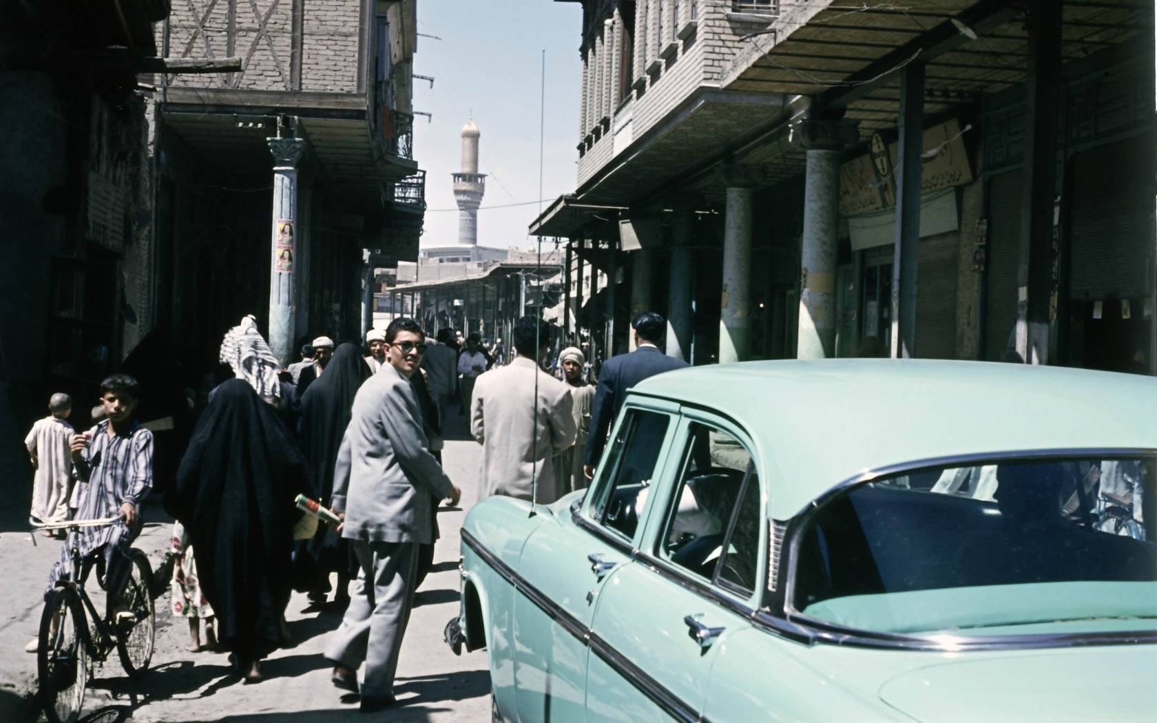 A Baghdad street scene captured in 1955. Credit: INTERFOTO