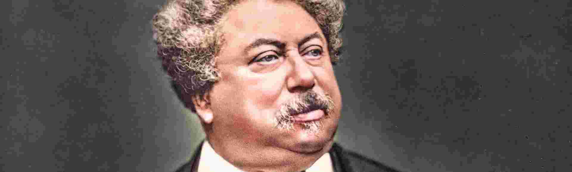 A portrait of Alexandre Dumas.